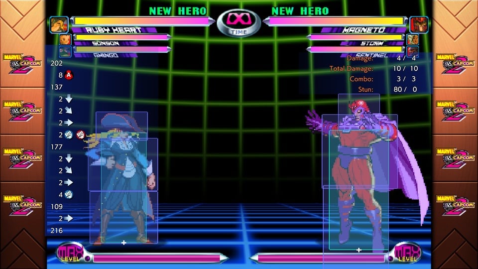 MARVEL vs. CAPCOM Fighting Collection: Arcade Classics training mode