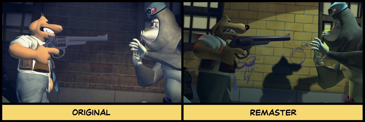 Sam & Max: The Devil's Playhouse graphics comparison