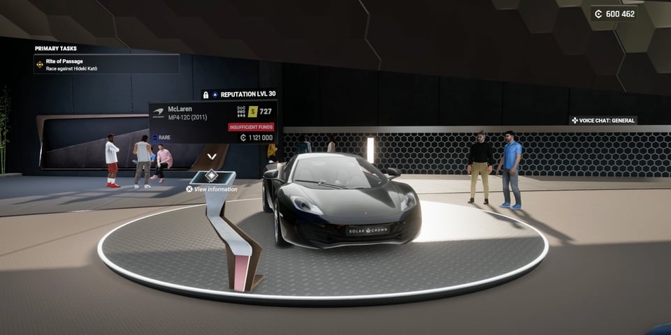 Test Drive Unlimited Solar Crown – car showroom with McLaren