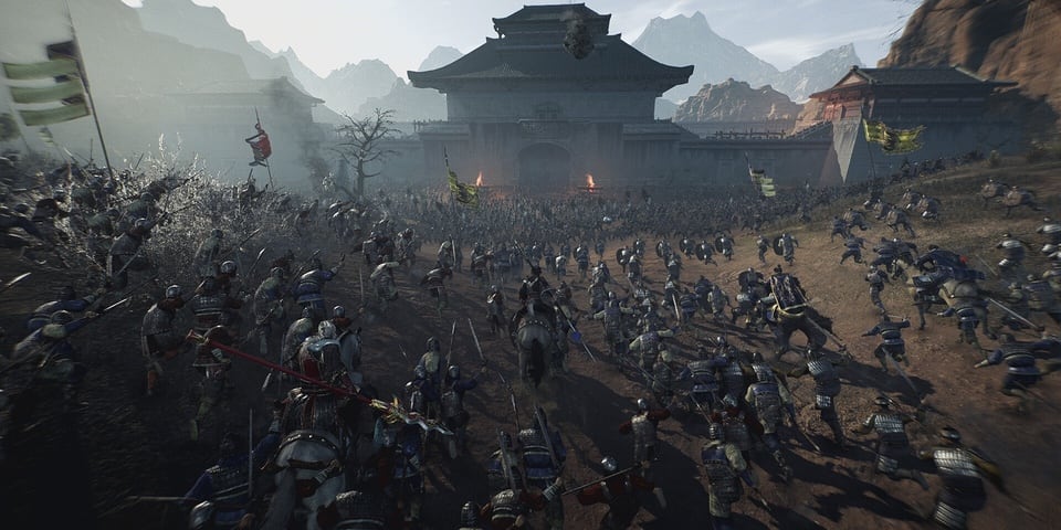 Dynasty Warriors Origins huge battle