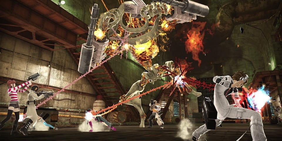 Freedom Wars Remastered co-op combat