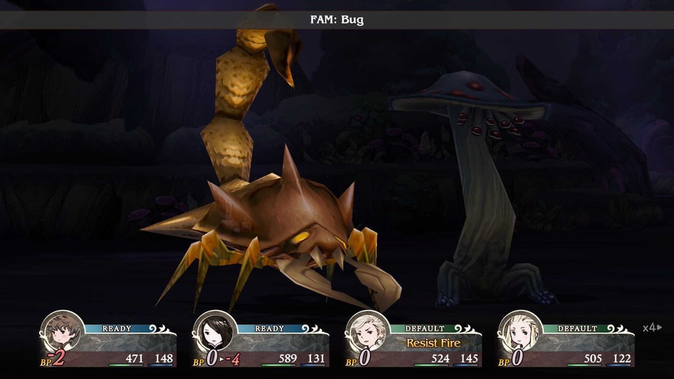 Bravely Default: Flying Fairy HD scorpion enemy