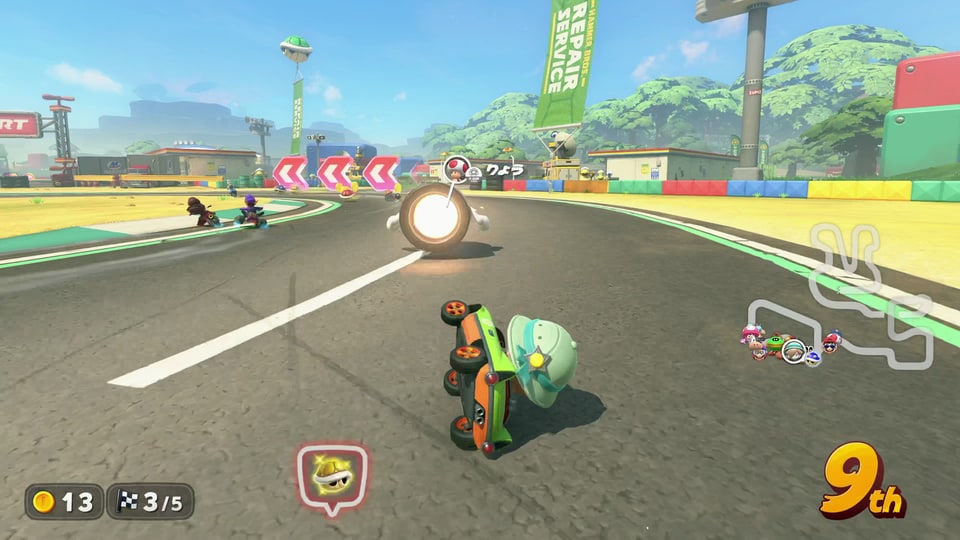 Mario Kart World – avoiding Bullet Bill