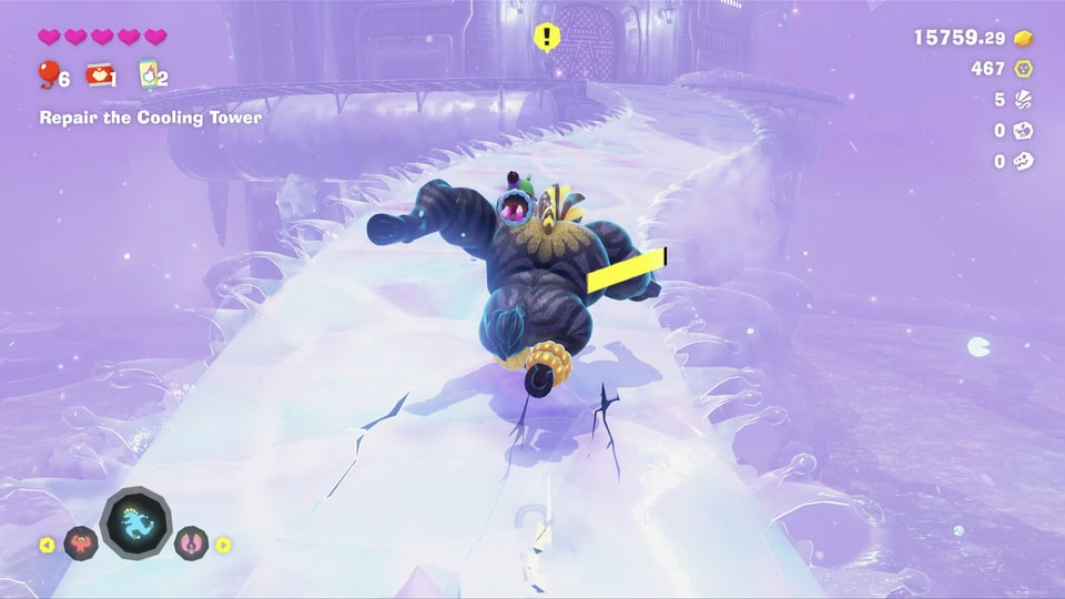 Donkey Kong Bananza – Zebra transformation running on thin ice