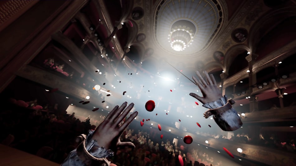 Maestro – Failure screen as audience throws rotten fruit at you