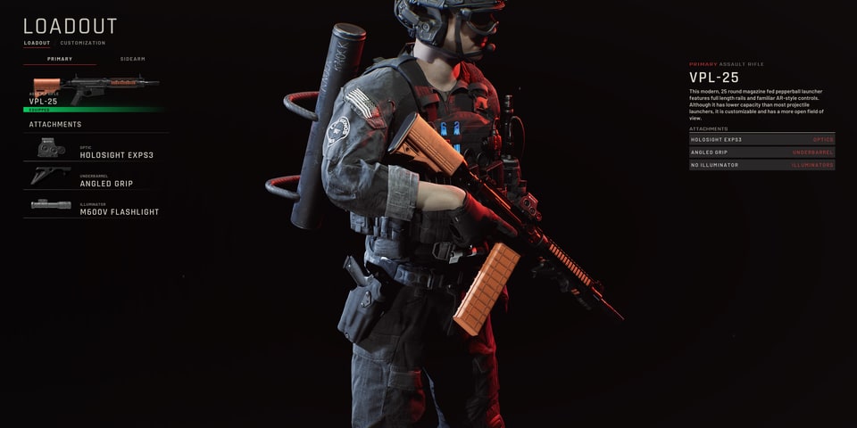 Ready or Not loadout screen