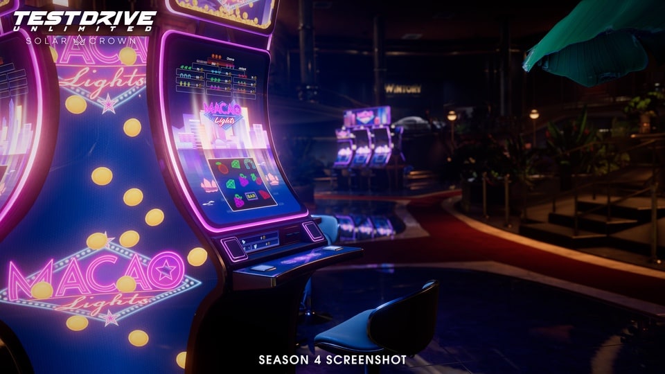 Test Drive Unlimited Solar Crown slot machine in Wintory Casino