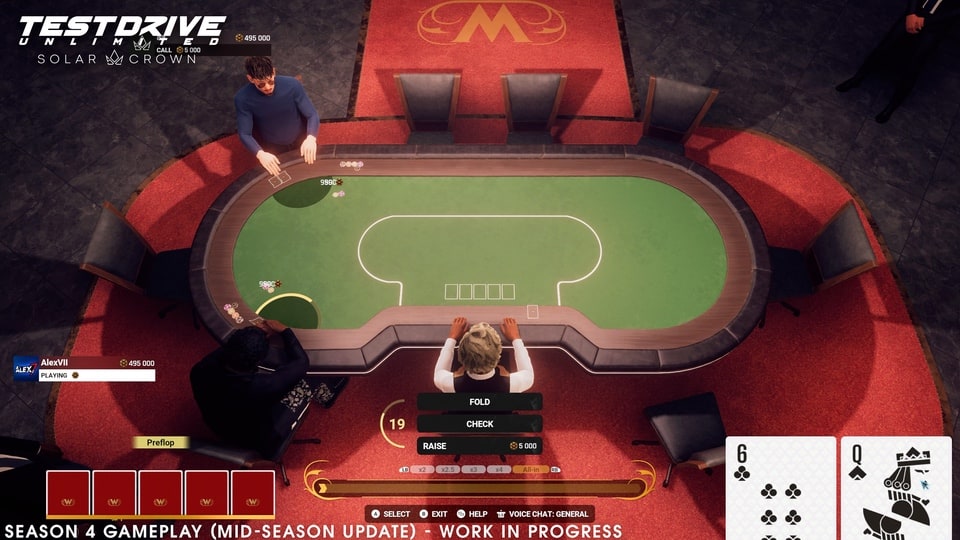 Test Drive Unlimited Solar Crown poker in Wintory Casino