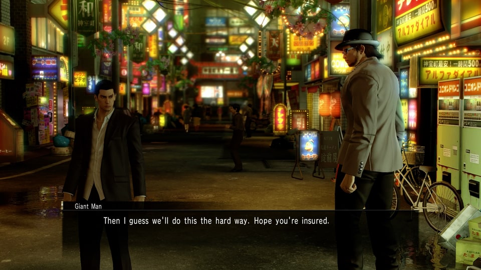 Yakuza 0 Switch 2 – Kiryu meeting Mr. Shakedown first time dialogue