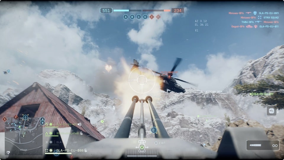 Battlefield 6 AA emplacement vs. Helicopter