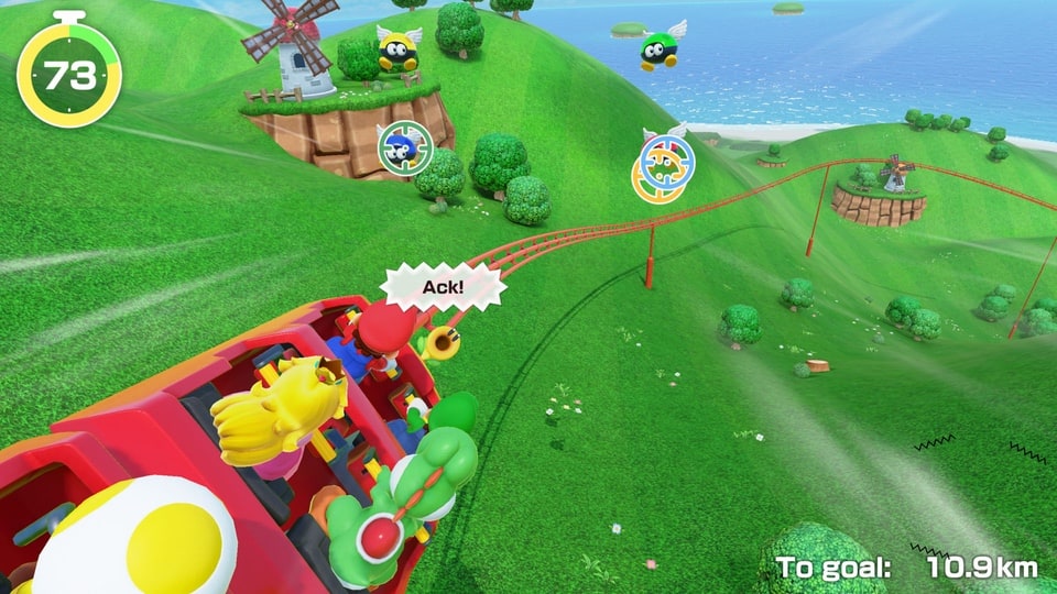 Super Mario Party Jamboree TV Switch 2 Edition – Rollercoaster shooter